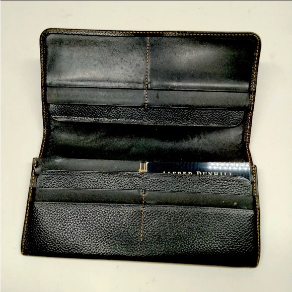 Gorgeous Black Dunhill, long wallet, vintage DUNHILL! LUX - Picture 2 of 3